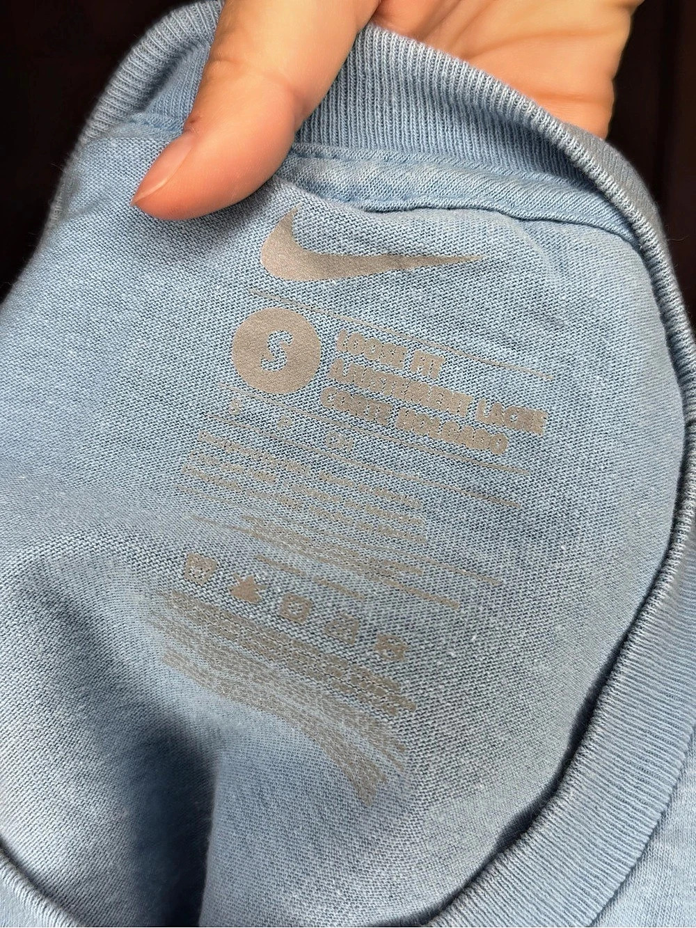 Nike Haters Welcome Graphic T-Shirt Blue Small - Picture 3 of 3